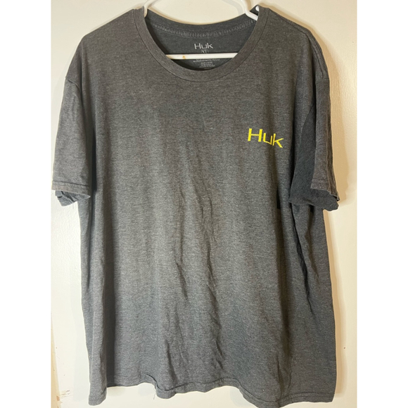 Men's Huk T-Shirt XL Gray Graphic Tee - Picture 1 of 3